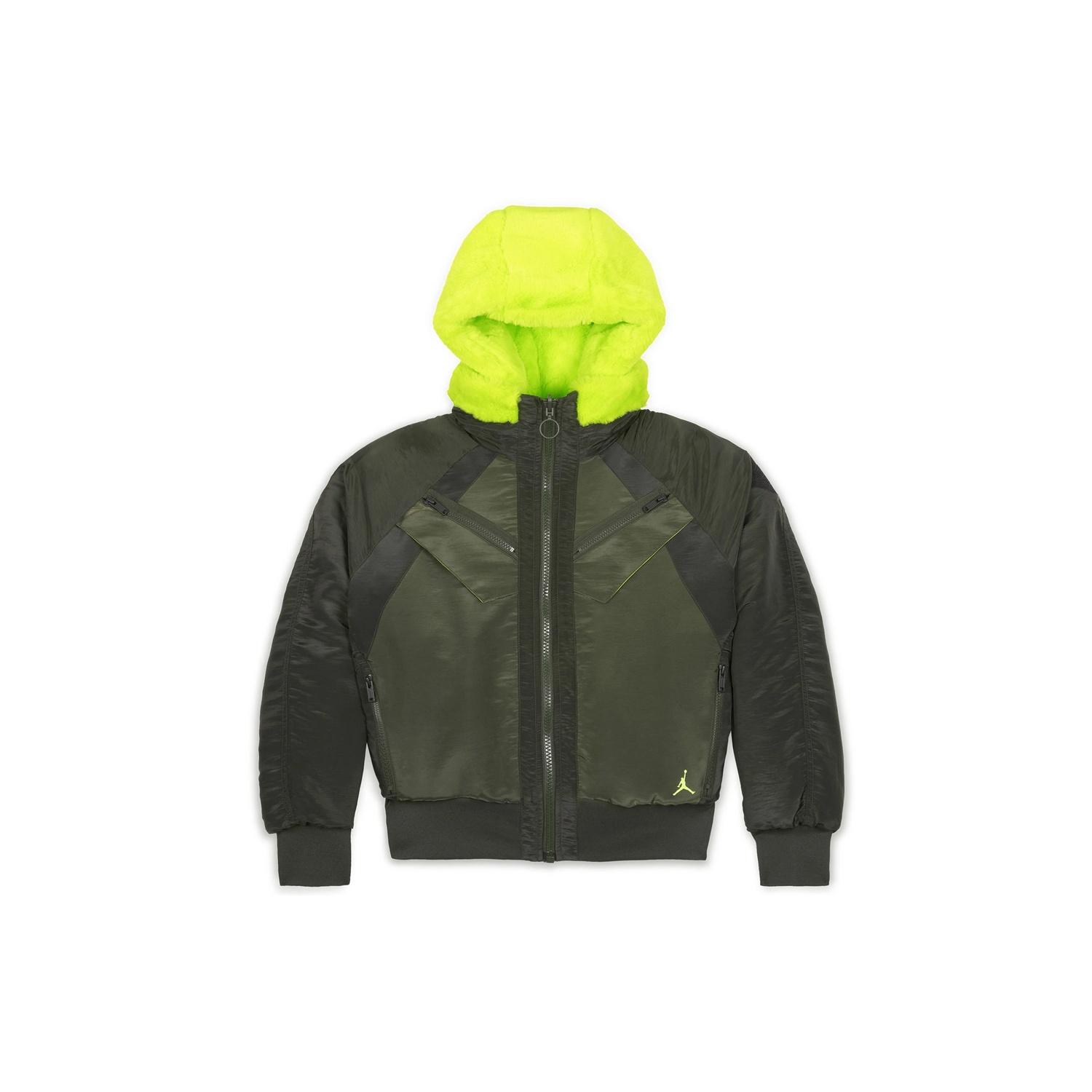 (WMNS) Air Jordan Reversible Bomber Jacket Asia Edition Green Women s CQ6658-325 M