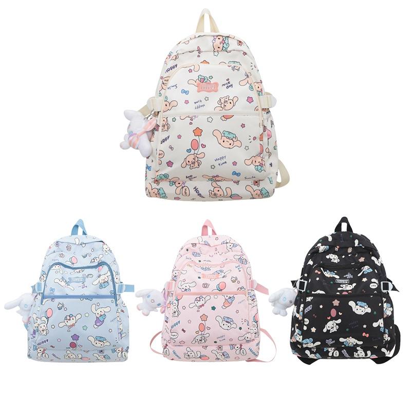Cute Cartoon Shoulder Bag For Girls Large Capacity Waterproof Nylon Material