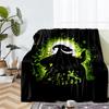 The Nightmare Before Christmas Theme Printed Blanket - Perfect for Couch, Bed, Travel & Outdoor Use | Machine Washable, Cozy & Durable.