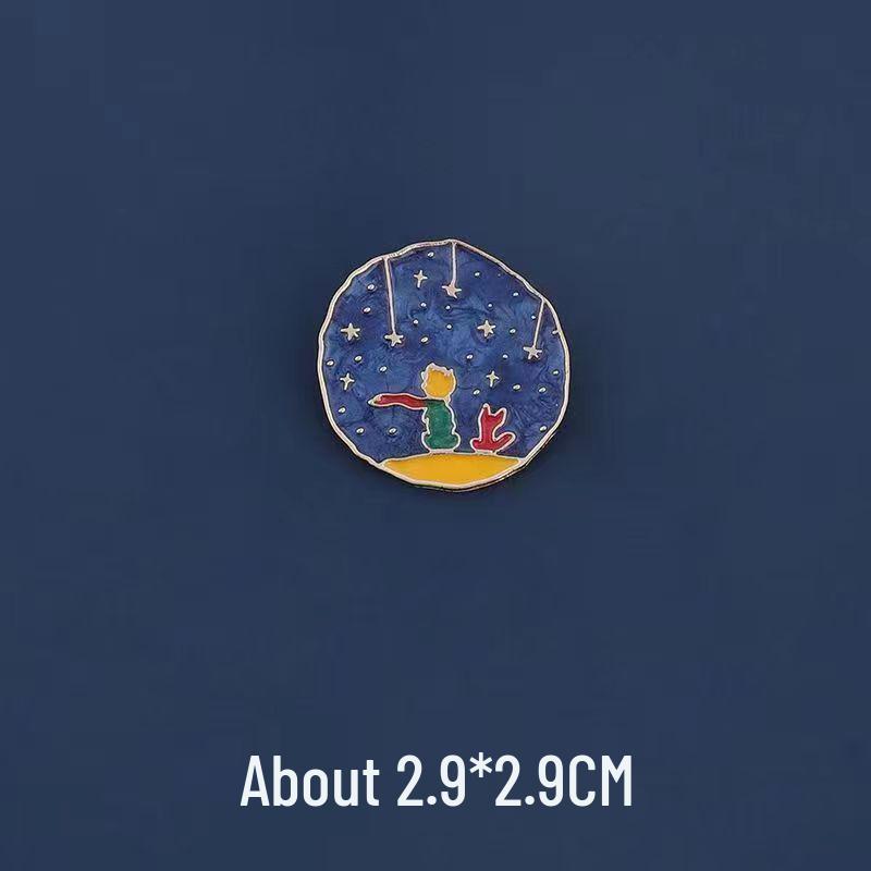 

Мультяшная брошь «Лисёнок из Маленького принца»: Элегантный эмалевый значок из сплава для рюкзаков и женских аксессуаров