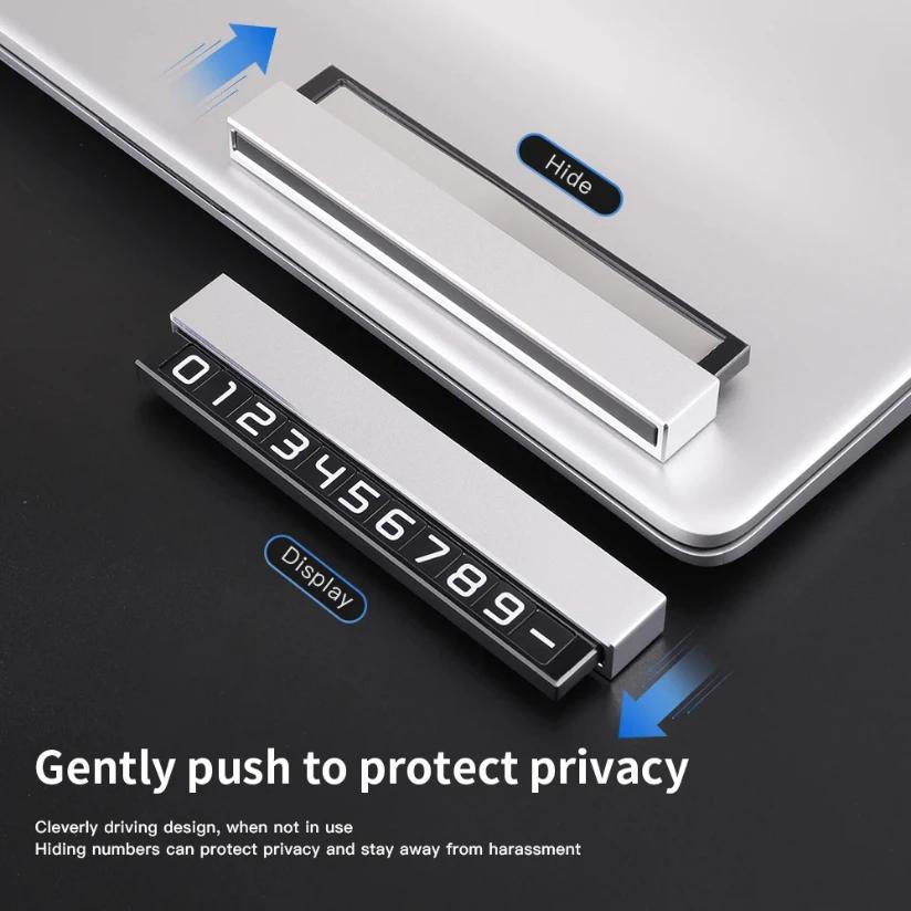 Temporary Car Parking Card Phone Number Car Phone Holder Luminous Telephone Number Plate Car-styling Car Interior Accessories
