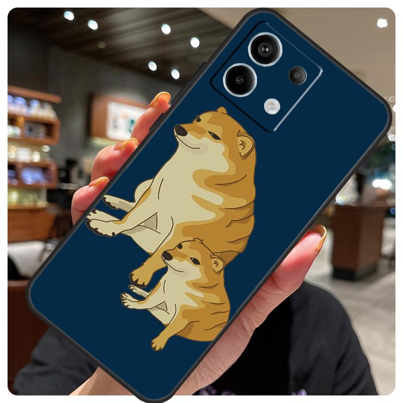 Cheems Doge Case For Xiaomi Redmi Note 14 10 11 12 13 15 Pro Plus Cover For Redmi 15 15C 14C 10C 12C 13C