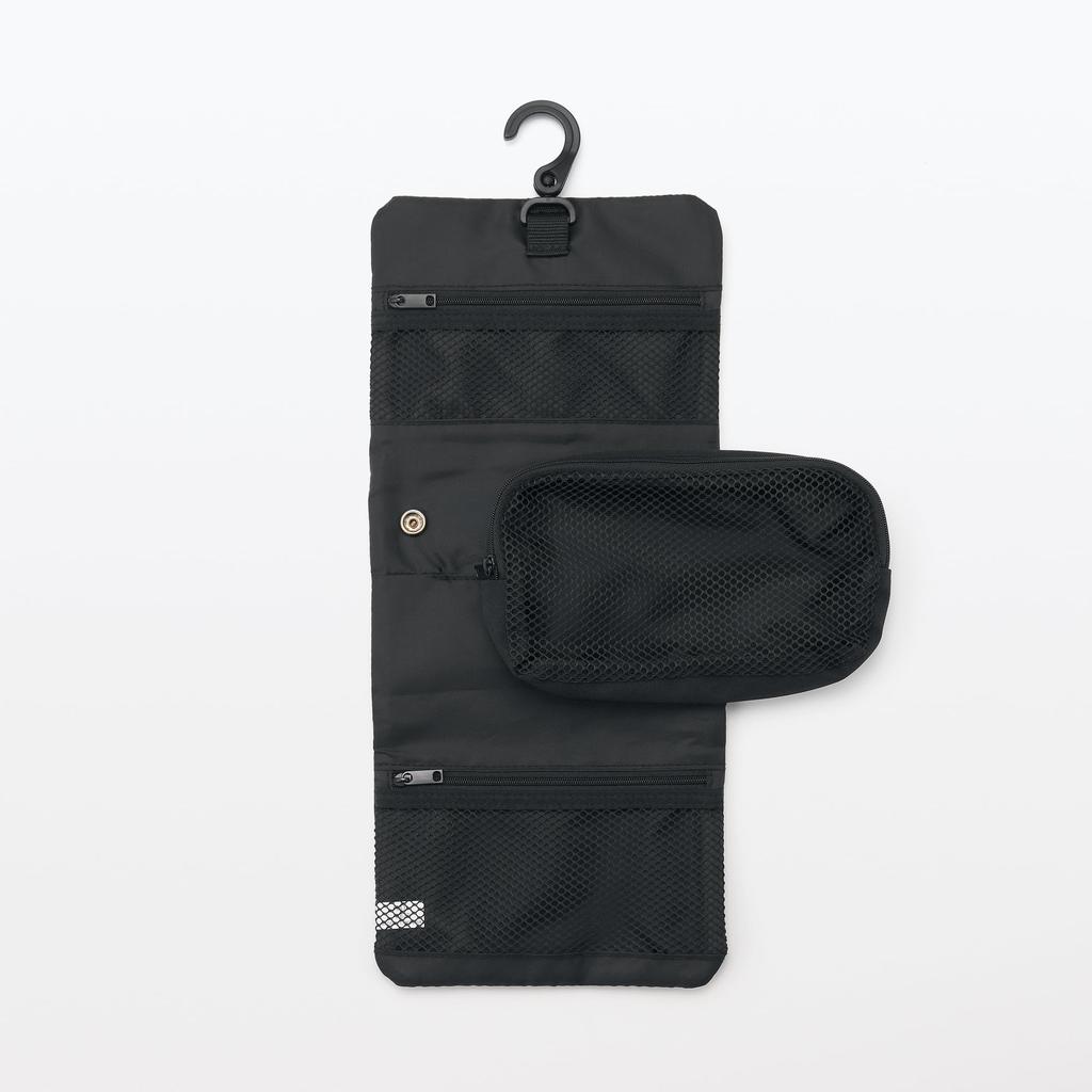 Polyester Hanging Case with Detachable 12 X 18 X OHCA1A2S Pouch, Black, Approx. 4.5 Cm,
