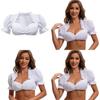 The Munich Oktoberfest Costume White Polyester Traditional Dress For Women