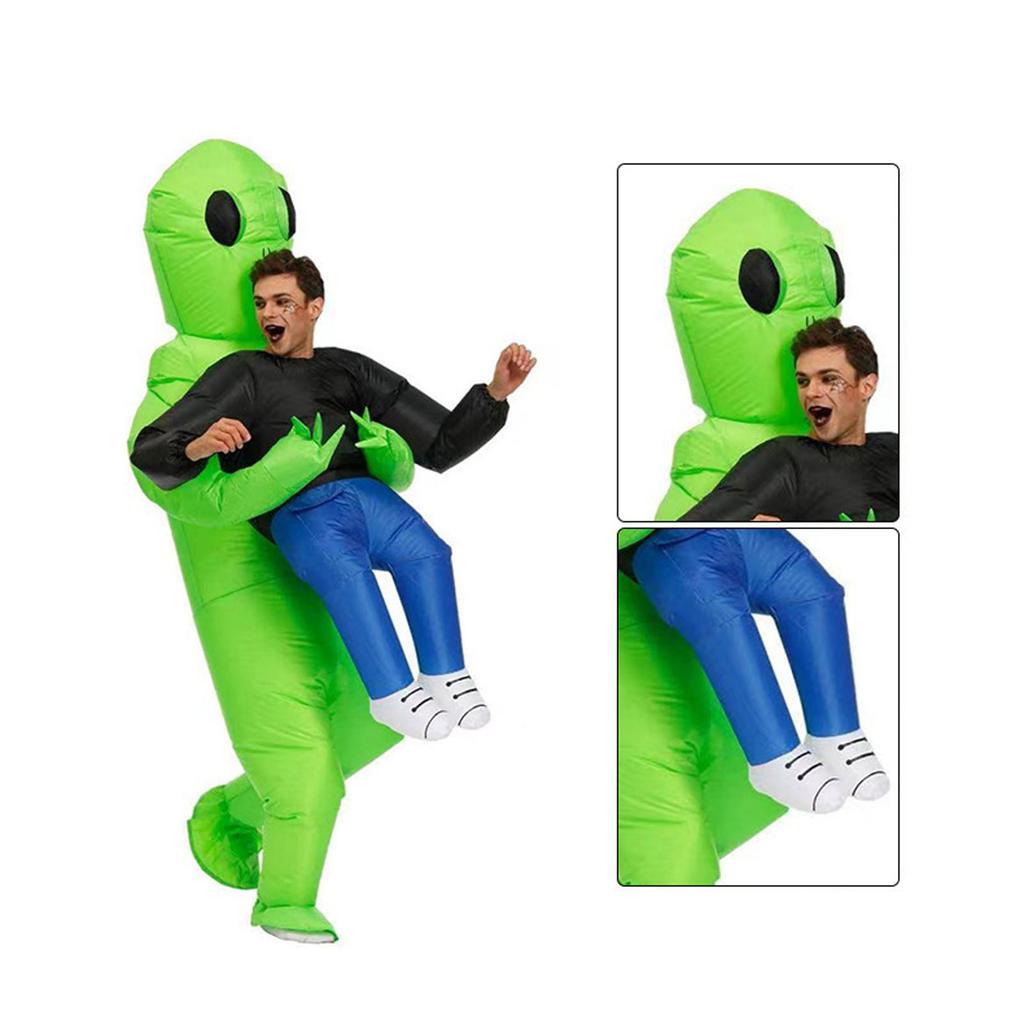 Aufblasbares Alien-Kostüm Erwachsene lustig Halloween-Party