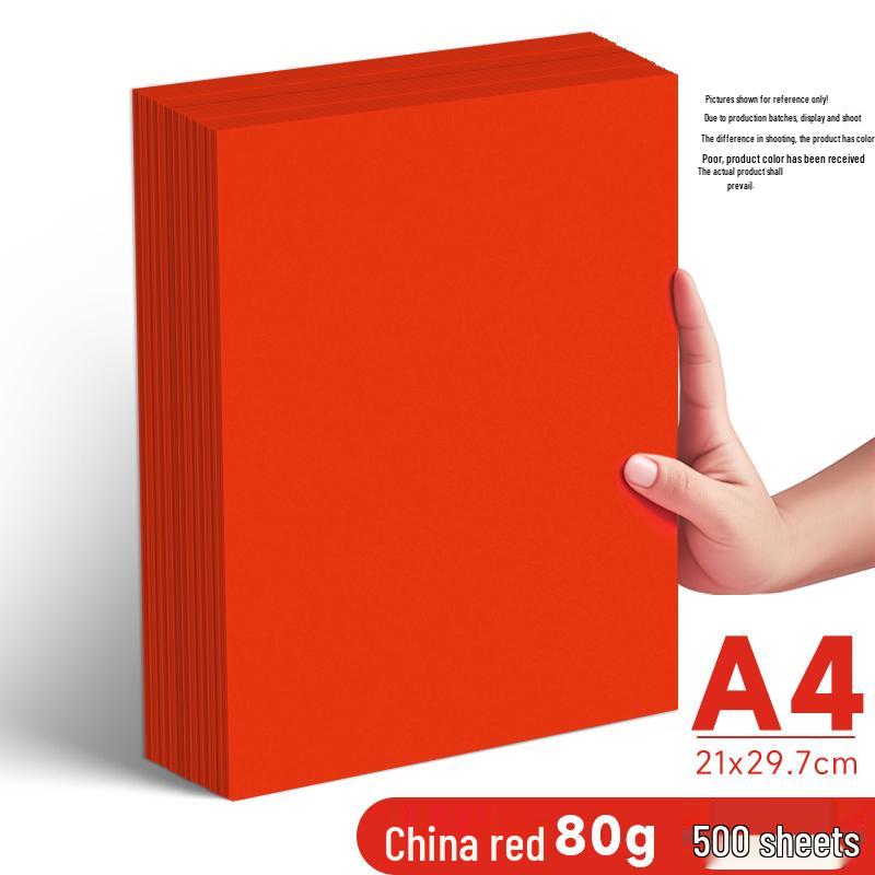 Leuchtend rotes A4/A5 70g Druckpapier für Büro und Basteln