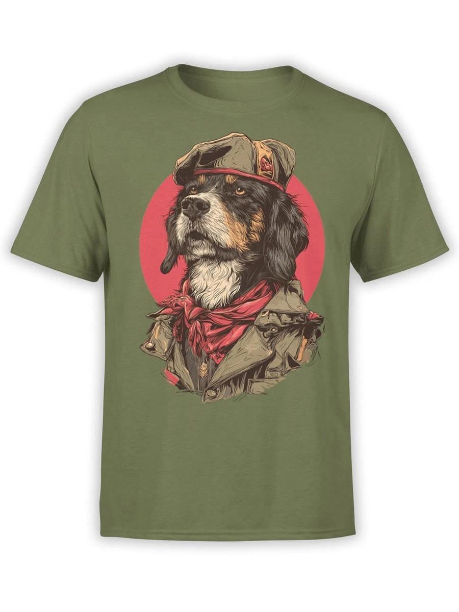 FANTUCCI Comrade Pup T-Shirt | Funny Rebel Dog Tee | Unisex S