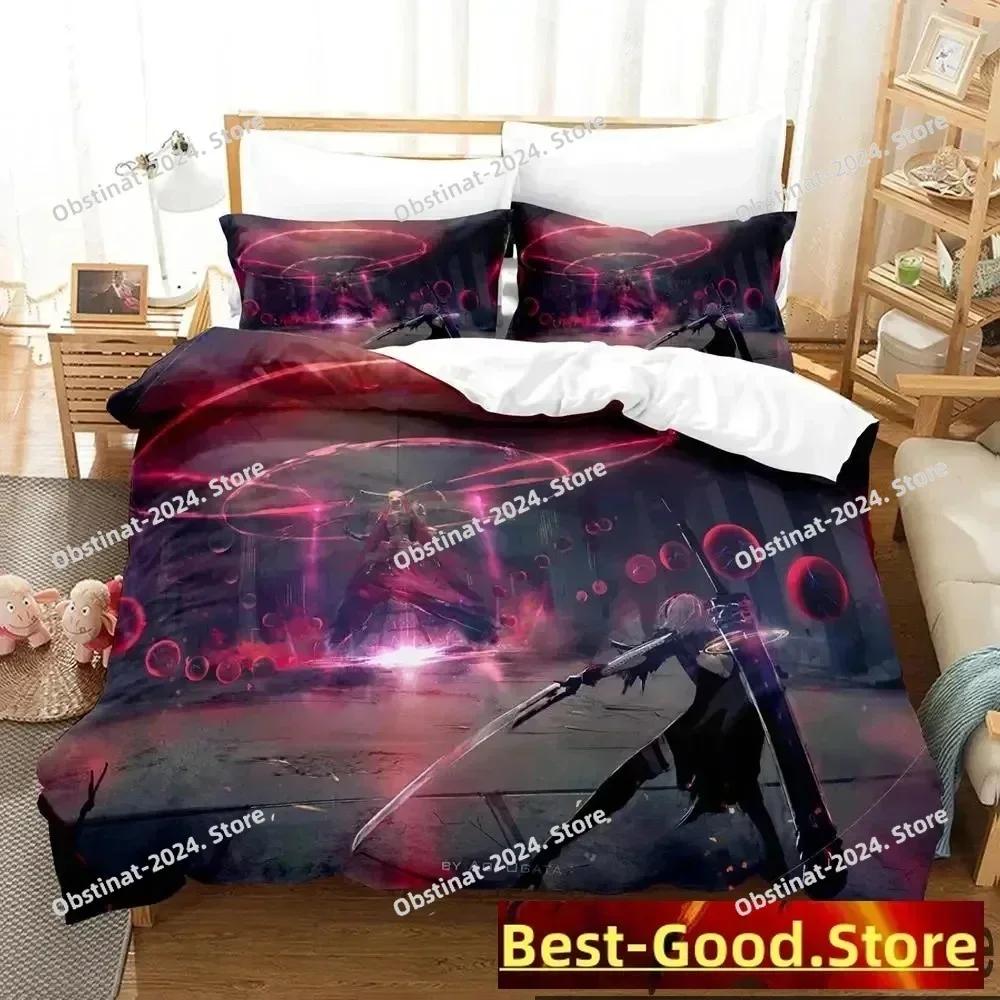 Anime NieR Automata 2B Game Bedding Set Duvet Cover Bed Set Quilt Cover Pillowcase Comforter King Queen Size Boys Adult