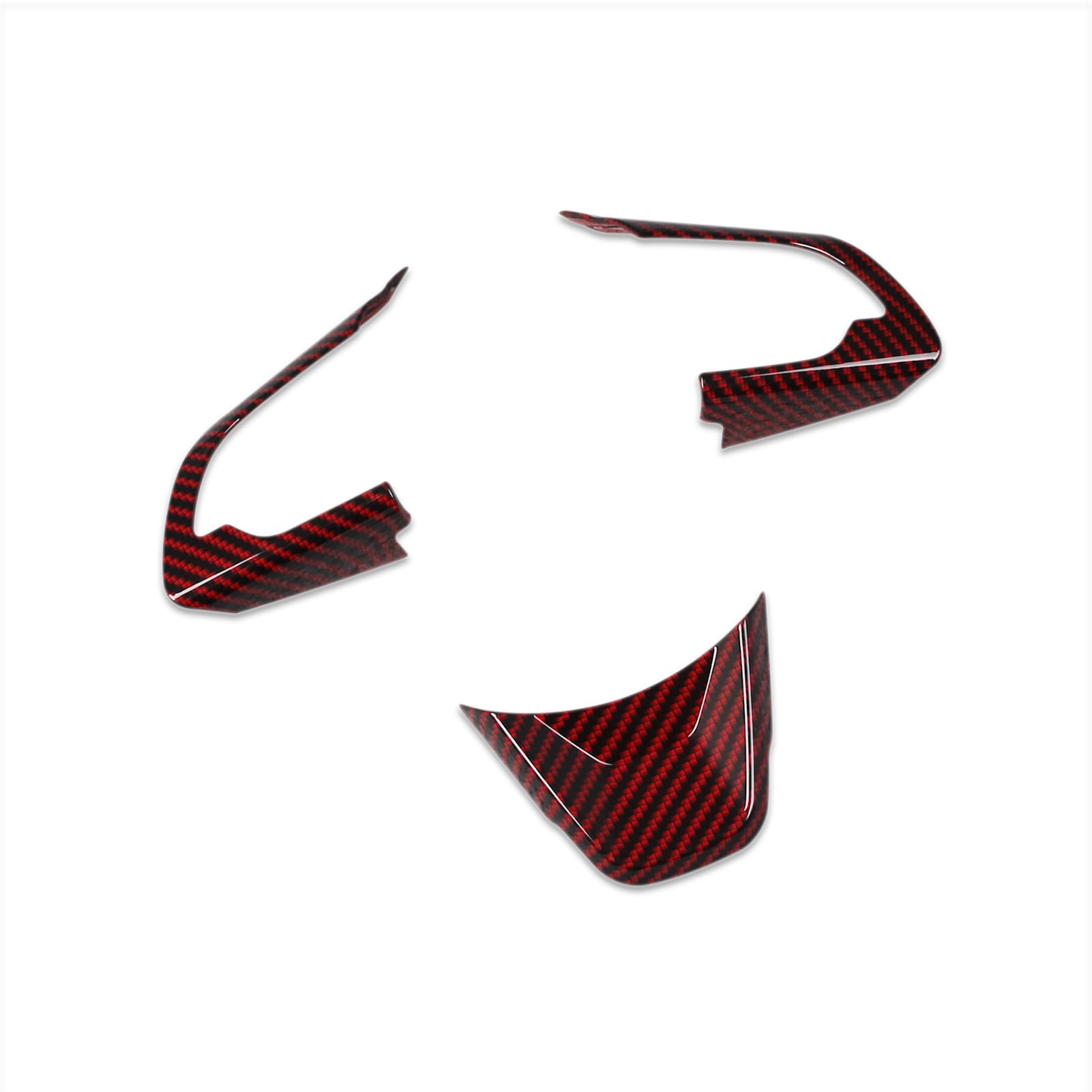 

RUIQ Interior Steering Handle and Interior Trim for Suzuki Swift Specially Designed for Suzuki Swift and Black Carbon Garnish, Frame, (ZC/ZD Series) -