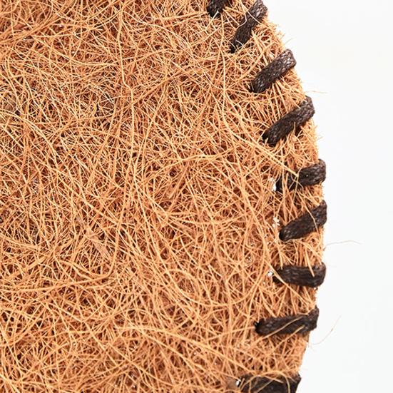 Handwoven Coir Tea Coaster Heat-Resistant Natural Bristle Mat for Teapot Cups Rustic Palm Fiber Pad for Tea Ceremony Absorbent Eco-Friendly