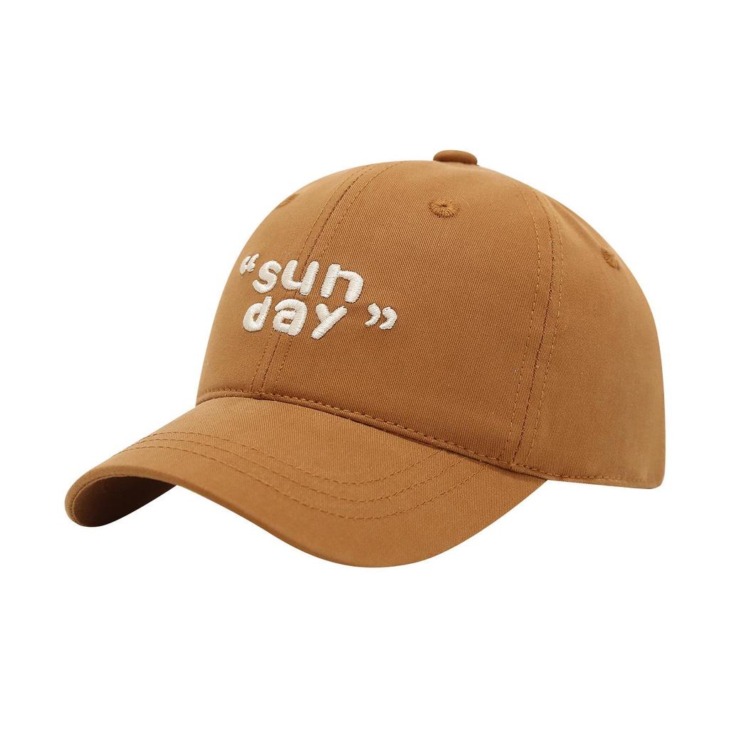 2026 Trendy Unisex Duckbill Baseball Cap: Embroidered Letters, Sun Protection, Face-Slimming Design for Spring & Summer
