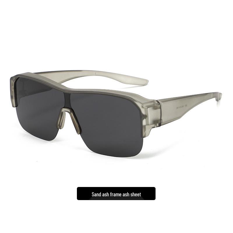 Women's Ultralight Half-Frame Polarized Cycling Sunglasses - Wear Over Prescription Glasses, Clip-On, Anti-UV