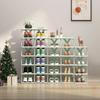 Stackable Shoe Rack Multi Layer Shoes Storage Organizer Removable Space Saving Shoes Shelf Plastic Shoes Cabinets Home Supplies