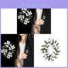 Fashion Floral Brooch With Green Pearl Plant Design For Women And Men