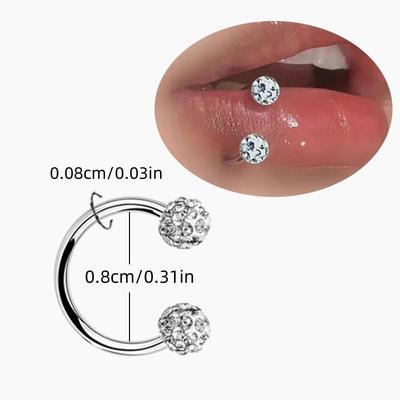 Nose Ring C-type Nose Nail Lip Nail Steel Color
