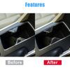 Hot 6Pcs Carbon Fiber Interior Gear Shift Set Cover Trim For 13-17 Honda Accord