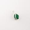 Natural Green Onyx Gemstone 925 Stamped Silver Jewelry Partywear Zircon Pendant CZP-7-5