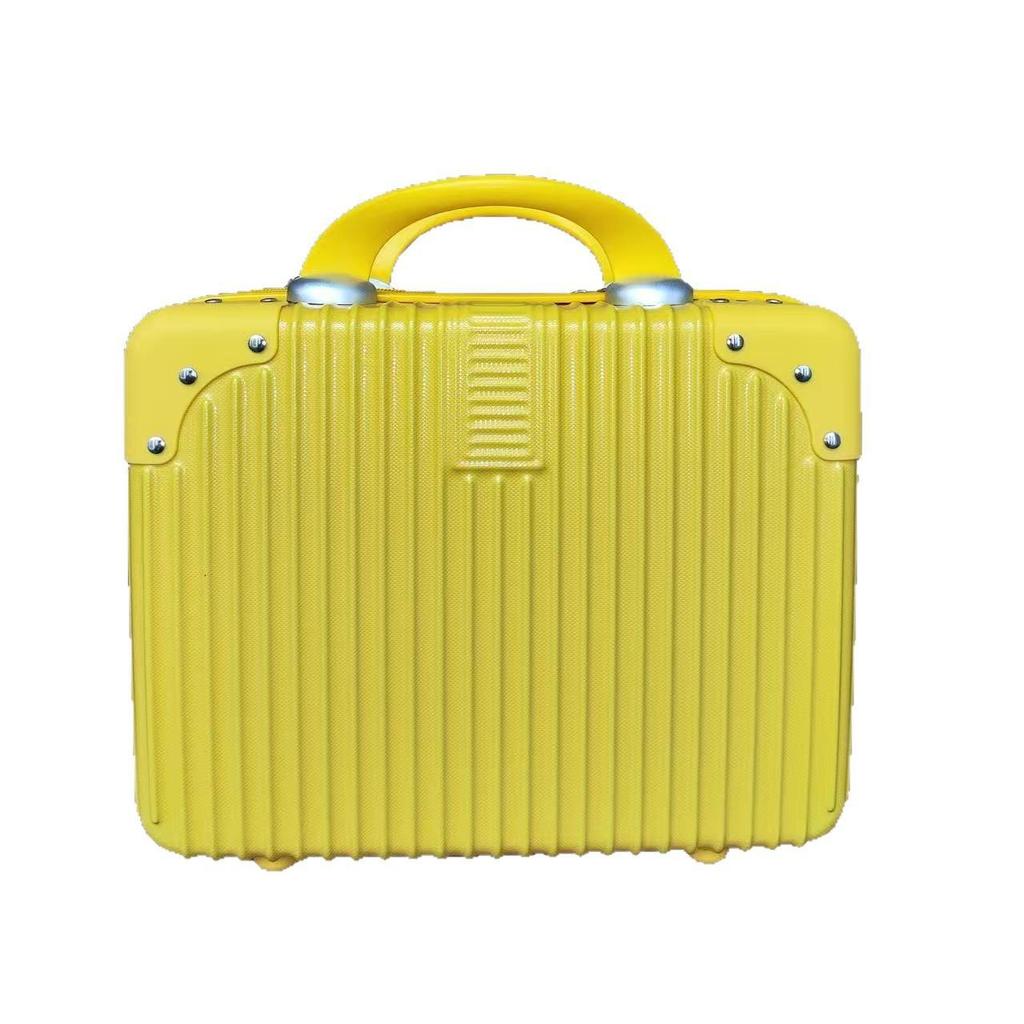 14-Inch Retro Makeup Case: Cute, Portable Travel Storage for Women and Students