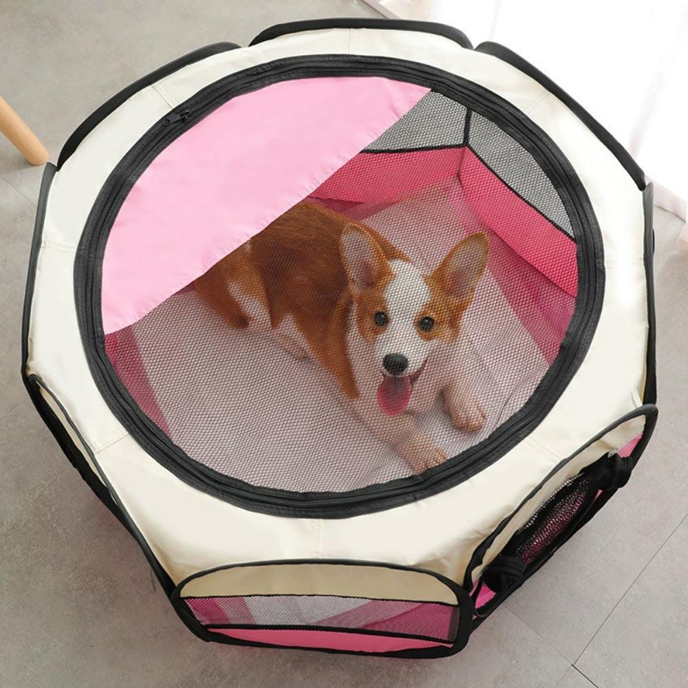 Cat and Dog Delivery Room Pet Octagonal Cage Breathable Fence Pet Tent Foldable Cat and Dog Bed Household Cat Bed Pet Supplies