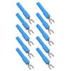 10pcs 4mm Fork Spade Wire Connectors U Type Electrical Crimp Terminal for Testing Multimeter