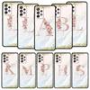 Flowers Letter Phone Case For Samsung Galaxy A17 A07 A55 A35 A25 A15 A05s A33 5G A31 A23 A21s A13 A41 A73 A53 A51 A71 A03s Cover