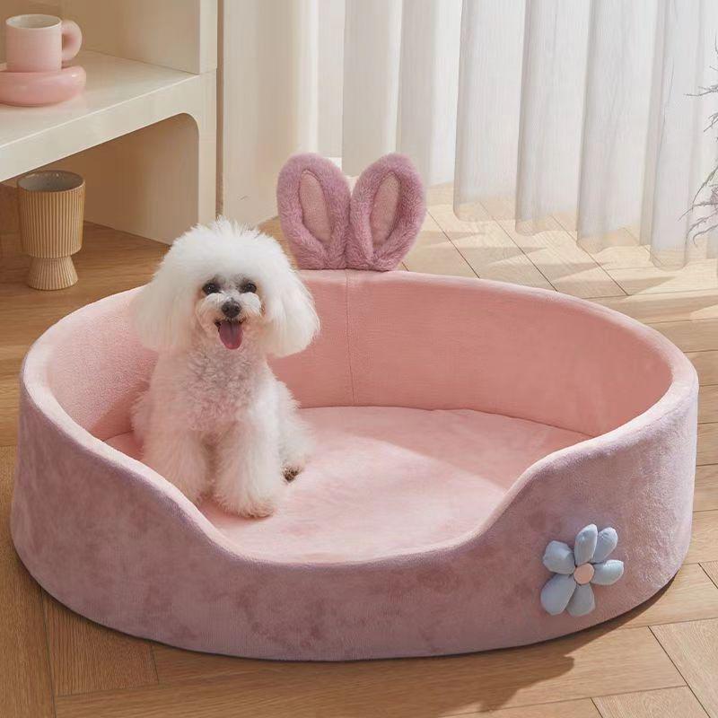 Removable & Washable Four Seasons Pet Bed: Warm Nest for Cats & Dogs