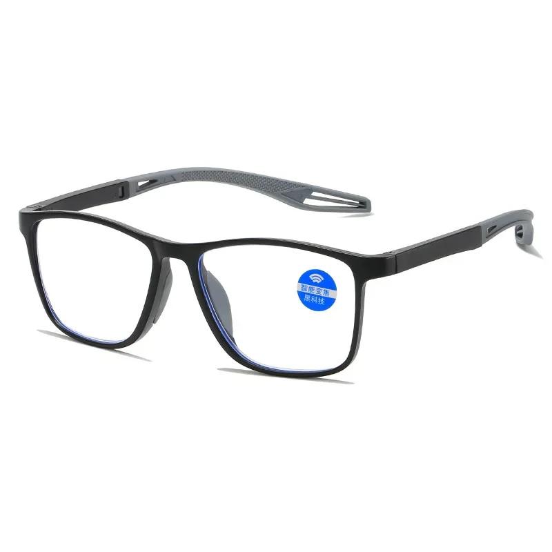 

1pc Reading Glasses Men Women Anti Blue Light Sports Glasses fashionable presbyopia lenses, Vintage style, +4.0 to +1.0 diopters 0 черный серый