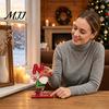 Christmas Gnome Signs Wooden Ornament, Gingerbread Man Reindeer Letter Decor, Colorful Tabletop Holiday Desktop Decorations Figurines for Tree