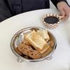 Niche Design Ceramic Tray Fruit Snacks Afternoon Tea Household Tray Dinner Plate Food Presentation