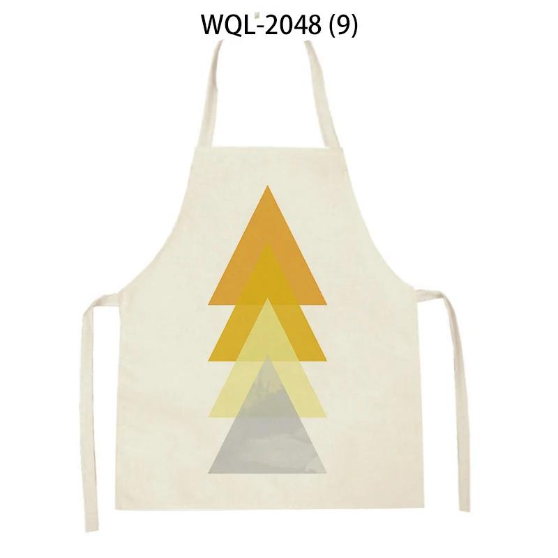 Adult Kids Geometry Stripes Arrow Pattern Kitchen Sleeveless Aprons Women Men Cleaning Apron Home Cooking Pinafores