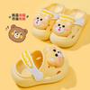 New summer indoor sandals, cute soft-soled baby slippers, boys' perforated closed-toe non-slip shoes, girls' outdoor wear children's shoes
