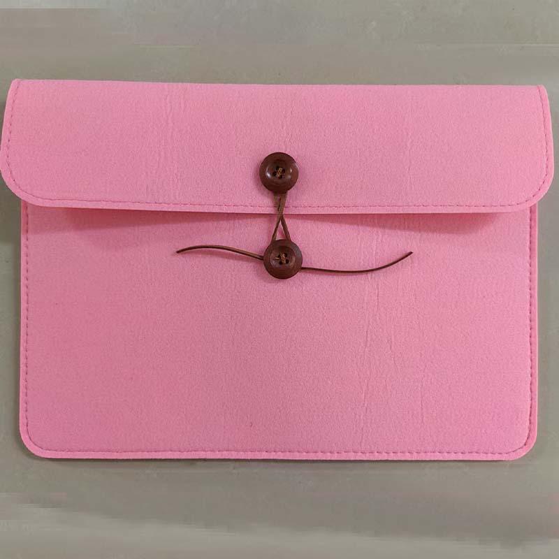 

Felt Button-Closure File Bag for Office, Student, Tablet, and Exam Papers - Customizable 34*24 cm (2 mm thick)