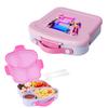 KPop Demon Hunters Lunch Box with Spoon Fork Sauce Case Girls Anime Letter School Picnic Bento Food Storage Containers Kids Gift