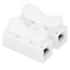 200PCS 2 Port Press Terminal Connectors 10A Quick Connector Cable Clamp  For Automotive