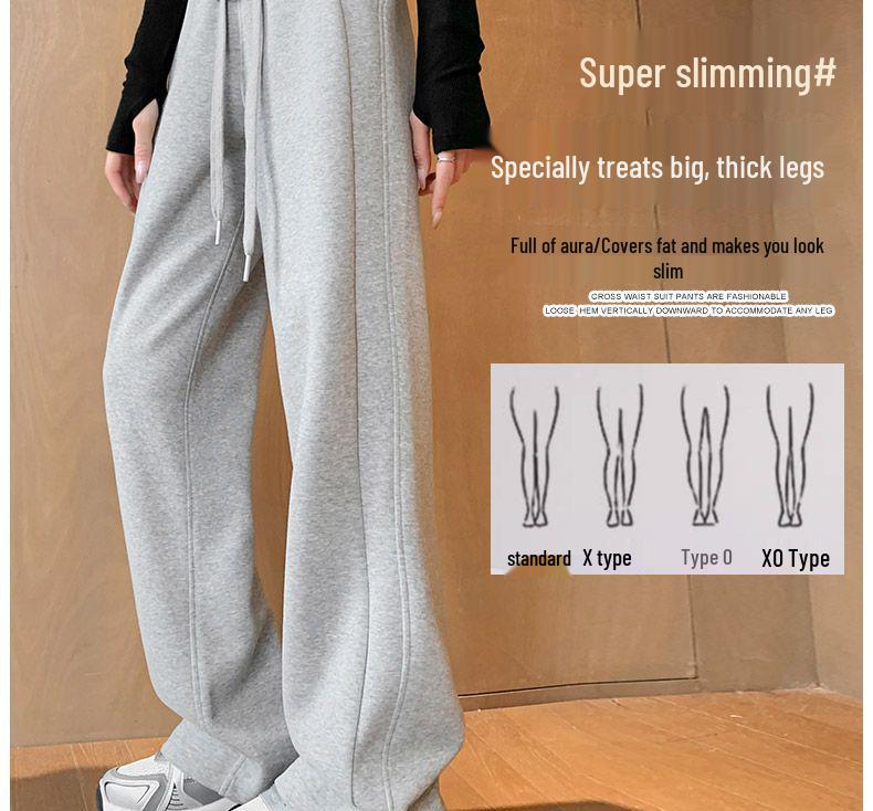 Damen Dicke Graue Fleecegefütterte Jogginghose - Neu für Herbst/Winter 2025, Erhältlich in Schmalen, Weiten und Geraden Beinschnitten.