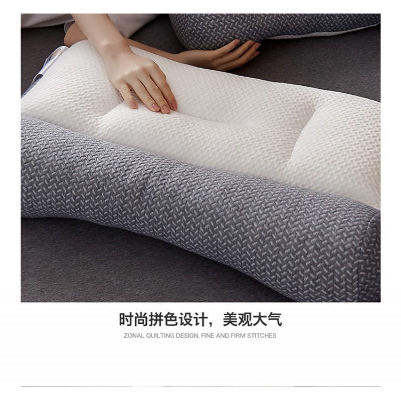 Ergonomic Cervical Pillow Neck Support Sleep Aid Memory Foam Alternative With High-Density Knitted Cover