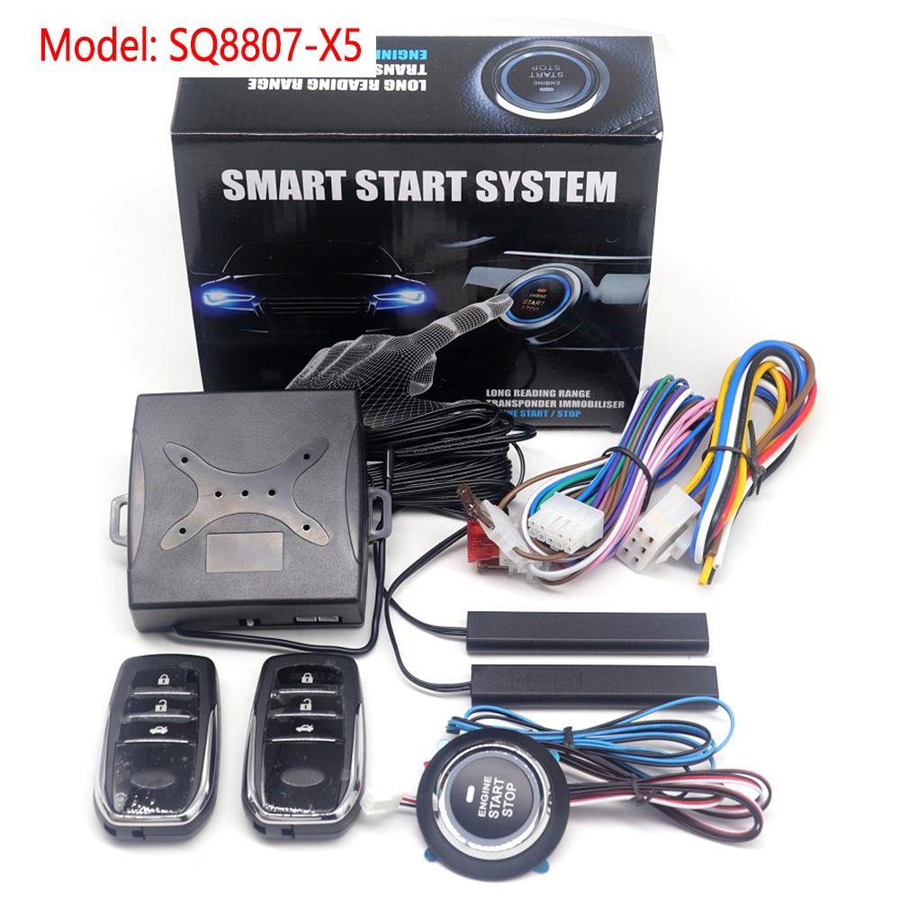Smart Car Alarm with Autostart - One Button Auto Start Keyless Entry Remote Start Kit