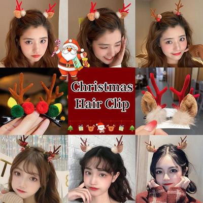 Weihnachten Geweih Hirsch Ohr Haar Clip Haar Zubehör Weihnachten Stirnbänder