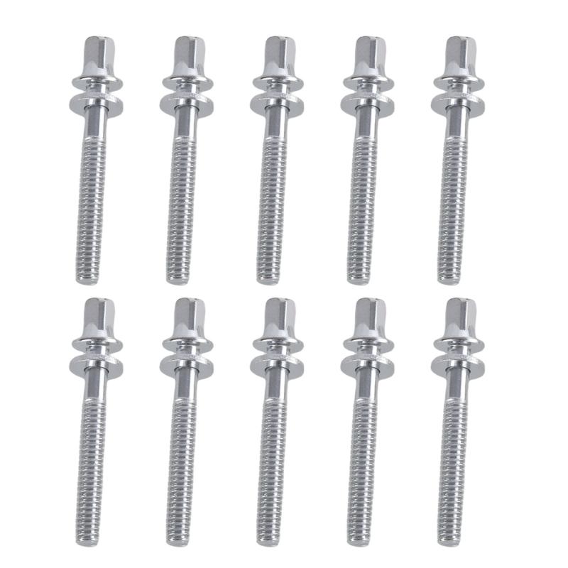 Set of 10 Drum Set Hardware Screws Drum Assembly Screws Drum Maintenance Part Metal Texture for Enhancing Durability