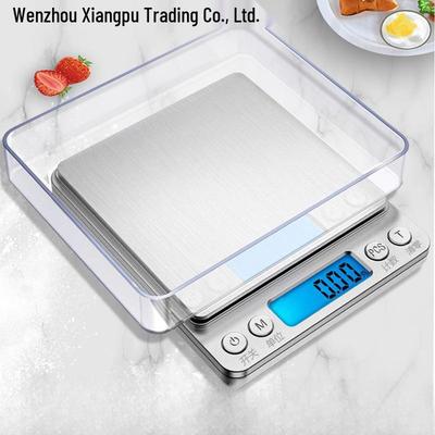 Tragbare Hochpräzisions-Küchenwaage zum Wiegen von Lebensmitteln, Backzutaten und Mehl