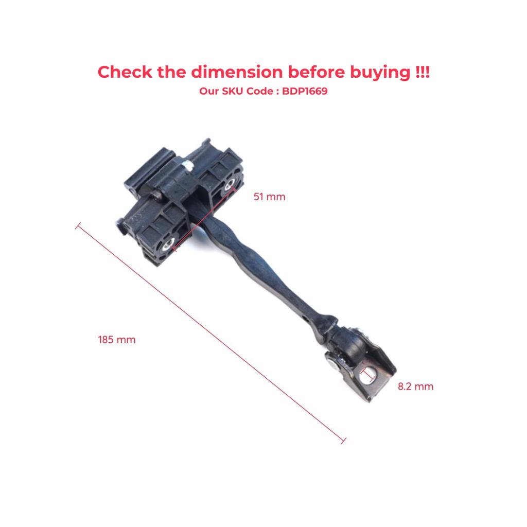 EDP1669-1 2 Pieces Front Door Hinge Brake Stop Check Assy Limiter Strap for VW ID.3 E11 E12 Cupra Born K11 10A837249