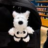 Cartoon Panda West Highland Puppy Plush Rope Chain Keychain Female Cute Bag Pendant Car Keychain