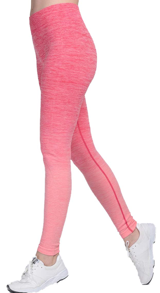 

Leggings for Hot and Fitness Training Size B-STYLE Sports, Yoga, Yoga, Running, (Gradient Pink, M)