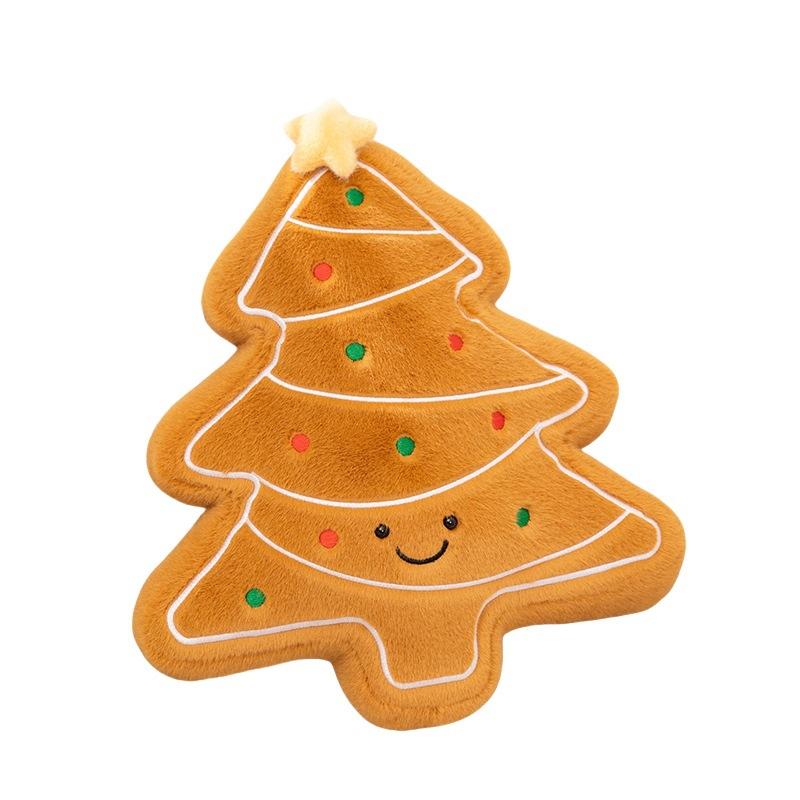 Creative Christmas Tree Throw Pillow Plush Toy Doll Snowman Gingerbread Man Doll Children's Rag Doll Christmas Gift