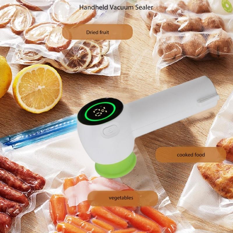 Cordless Handheld Vacuum Sealer Machine Multifunctional Food Preservation with Bags And Lids Includes - AV-100S Model