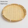 Eco-Friendly Handwoven Natural Bamboo Tray Sturdy Durable for Candle Serving Cosmetic Storage Bathroom Home Decor
