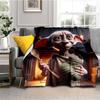 Dobby the House-Elf Cartoon Blanket — 3D-Printed Harry Potter Throw Blanket for Sofas, Beds, Cars, Living Rooms, and Bedrooms