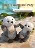 Adorable Sea Otter Plush Toy - Fluffy and Warm Children's Zoo Doll