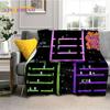 Cartoon Bubble Bobble Puzzle Bobble Retro Game Soft Flannel Blanket for Beds Bedroom Sofa Picnic,Throw Blanket Outdoors Leisure