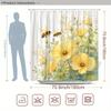 Spring Blossom Tapestry - Bees and Yellow Flowers Wall Hanging for Living Room, Bedroom Decor - Nature-Inspired and